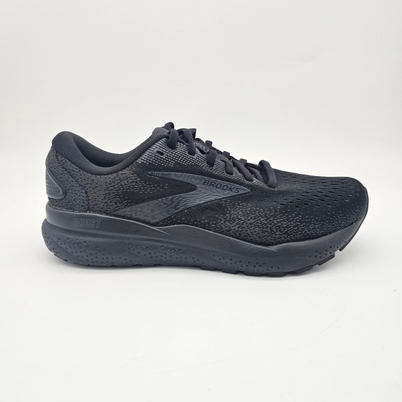 Brooks Shoes - Brooks Ghost 16 Running Shoes Women 8.5 D Wide Black Ebony Cushion Sneakers